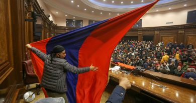 People storm the government house in Yerevan