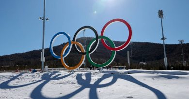 ZHANGJIAKOU, CHINA  FEBRUARY 1, 2022: Olympic rings are seen at the National Cross-Country Skiing Centre ahead of the 2022 Winter Olympic Games scheduled to take place in Beijing and Zhangjiakou from 4 to 20 February 2022. Sergei Bobylev/TASS

Êèòàé. ×æàíöçÿêîó. Îëèìïèéñêèå êîëüöà íà òåððèòîðèè Íàöèîíàëüíîãî ëûæíîãî öåíòðà. Îëèìïèéñêèå çèìíèå èãðû â Ïåêèíå ïðîéäóò ñ 4 ïî 20 ôåâðàëÿ 2022 ãîäà. Ñåðãåé Áîáûëåâ/ÒÀÑÑ