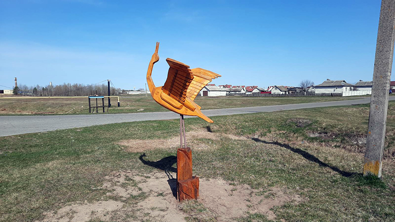 Малая форма в виде аиста в Сыроде